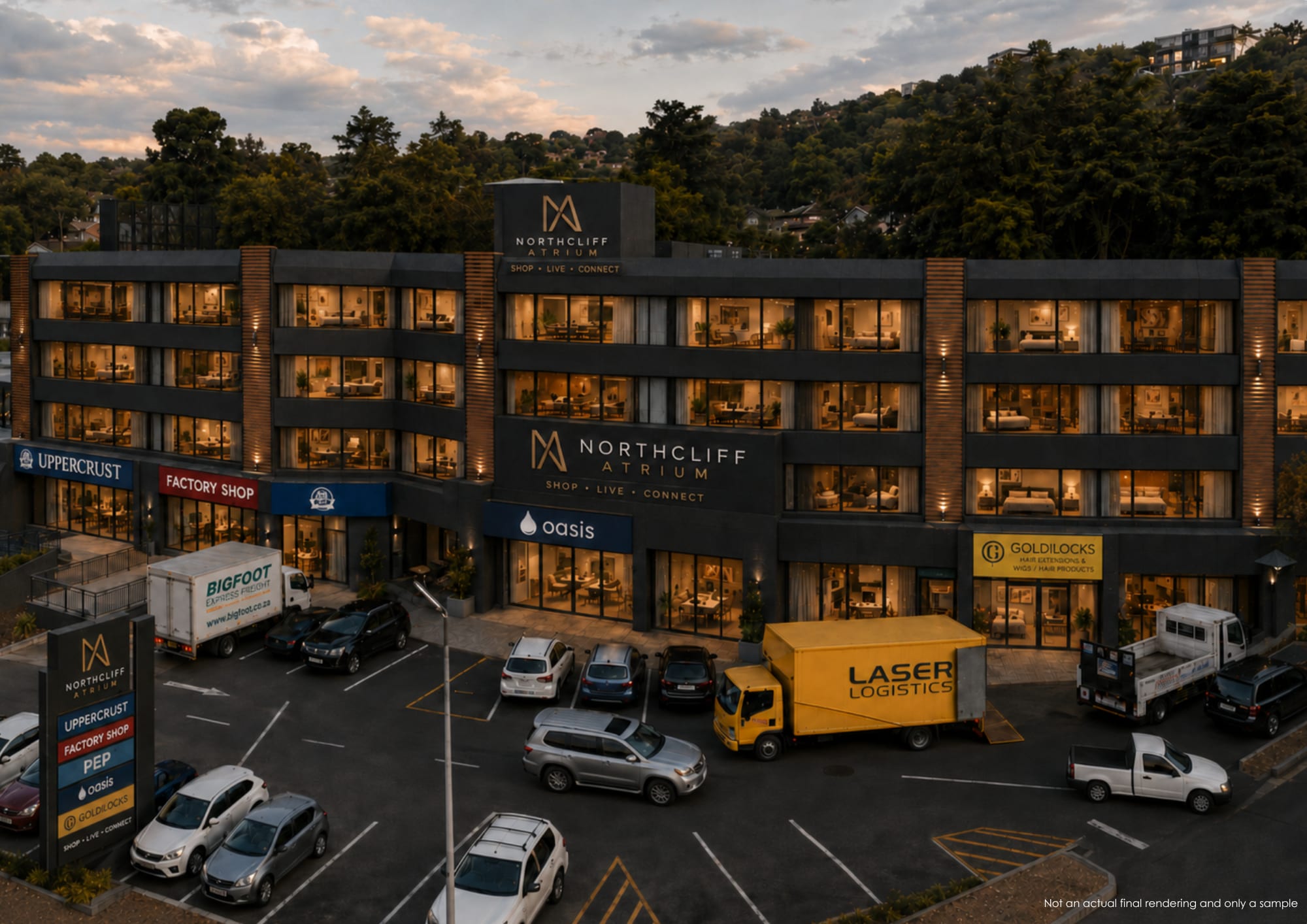 Northcliff Atrium exterior render